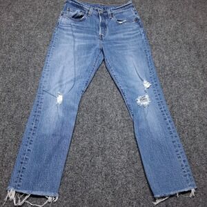 Levi's Blue Distressed Skinny Jeans